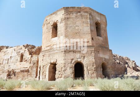 Harran Castle, erbaut von den Umayyads über einem älteren Tempel der Gottessünde Stockfoto