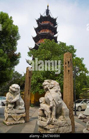 Shanghai Longhua Tempel Stockfoto