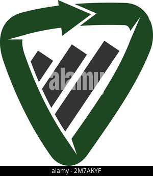 Logo-Vorlage für Finanzberater Symbol Illustration Markenidentität Stock Vektor