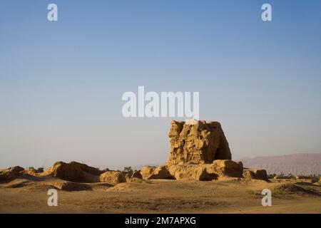 Gaochang, die antike Stadt Turpan in Xinjiang Stockfoto