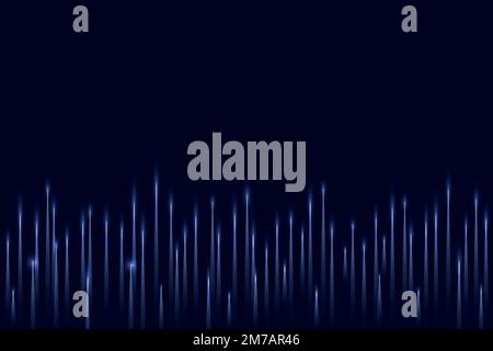 Musik-Equalizer-Technologie blauer Hintergrundvektor mit digitaler Schallwelle Stock Vektor