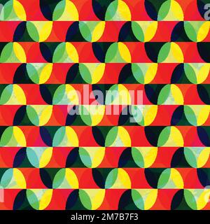 Helles Mosaik mit nahtlosem Muster Stock Vektor