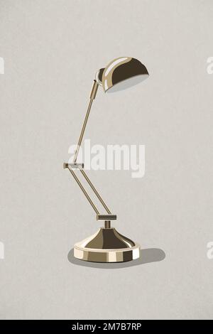 Retro Gold Lampe Design Element Vektor Stock Vektor