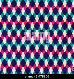 Nahtloses Zickzack-Muster im Vintage-Stil Stock Vektor