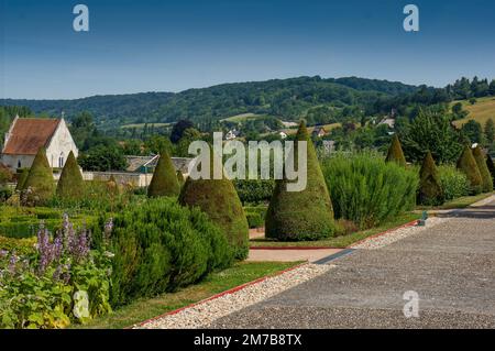 Abbaye Saint-Georges de Boscherville Stockfoto