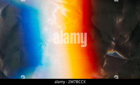 Veraltete Folientextur Staub kratzt Rauschen und Lichtreflexionen Stockfoto