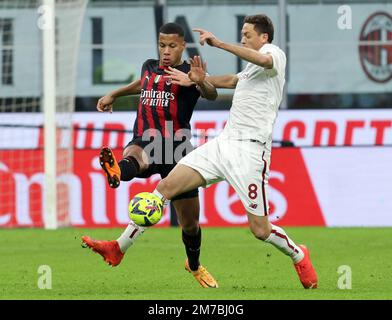 Mailand 08. Januar 2023 Stadio G Meazza Italienische Meisterschaft A Tim 2022/23 AC Milan - AS Roma auf dem Foto : Matic AS roma Credit: Christian Santi/Alamy Live News Stockfoto