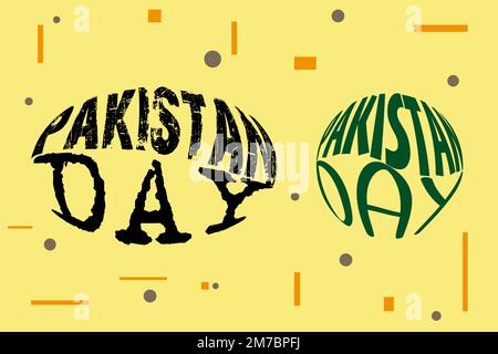 14. august 75 Jahre Jashn-e-Azadi. Glücklicher Unabhängigkeitstag Pakistan. Vektordarstellung. Stock Vektor
