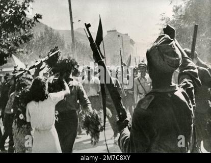 Partisanen des bulgarischen anti-kommunistischen Widerstands, Bulgarien 1940er Stockfoto