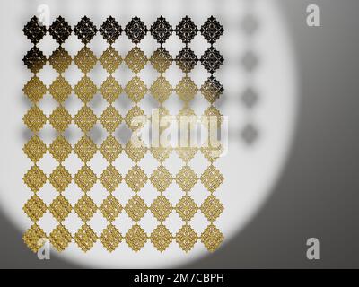 Verschiedene Formen von 3D-Rendering-Designs, die für Posterhintergründe oder andere Zwecke verwendet werden können Stockfoto