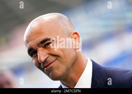 Dateifoto vom 11.-06-2022 von Belgiens Manager Roberto Martinez. Portugal hat die Ernennung von Roberto Martinez zum neuen nationalen Teamleiter bestätigt. Ausgabedatum: Montag, 9. Januar 2023. Stockfoto