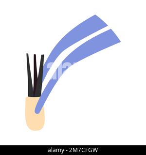 Haartransplantationsschaber mit Haarfollikel-Symbol Stock Vektor