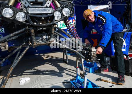 CASALE Ignacio (chl), X-RAID von Yamaha unterstütztes Team, Yamaha, SSV, Portrait während des restlichen Tages des Dakar 2023 in Riad, am 9. Januar 2023 in Riad, Saudi-Arabien - Foto: Florent Gooden/DPPI/LiveMedia Stockfoto