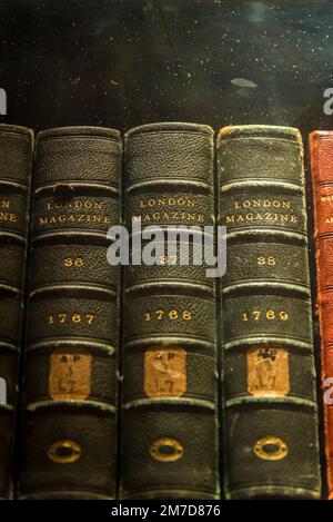 Tomes of London Magazine, Thomas Jefferson Library, The Library of Congress ist die weltweit größte Bibliothek mit mehr als 167 Millionen katalogisierten Objekten, Stockfoto