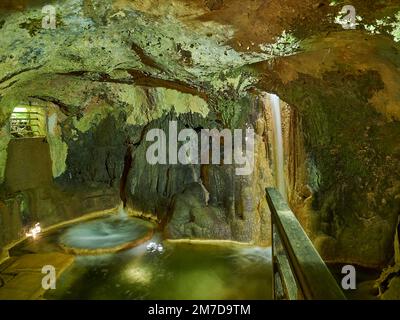 Krk Wasserfälle, Kroatien - 06 28 2015: Wassermühle an den Krk Wasserfällen in Kroatien Stockfoto