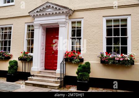 In der Nähe der Kathedrale von Salisbury, England. Stockfoto