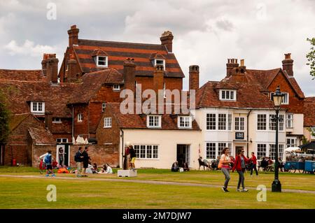 Salisbury Cathedral Close, England. Stockfoto