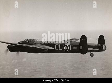 WW2. Weltkrieg - Lancaster-Bomber, RAF-Flugzeug Stockfoto