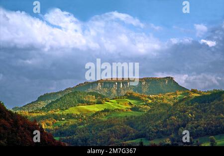 Pietra di Bismantova (Blick von Westen) Stockfoto