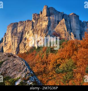 Pietra di Bismantova (Südblick) Stockfoto