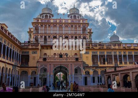 Rani Sati Tempel, Jhunjhunu, Rajasthan, Indien Stockfoto