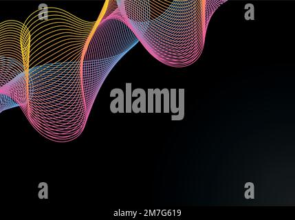 Abstrakte farbenfrohe vector Hintergrund, Farbe fließen Flüssigkeit wave für Design Broschüre, Website, Flyer. Stock Vektor