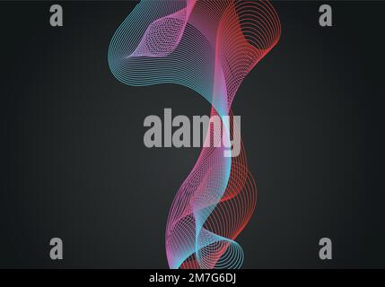 Abstrakte farbenfrohe vector Hintergrund, Farbe fließen Flüssigkeit wave für Design Broschüre, Website, Flyer. Stock Vektor