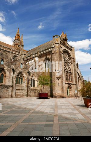 Saint-Pol-de-Leon, Cathedral Saint-Paul-Aurelien, Finistere, Bretagne, Frankreich, Europa Stockfoto