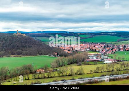 Kurze Wanderung um die wunderschöne drei Gleichen im Thüringer Becken - drei Gleichen - Deutschland Stockfoto