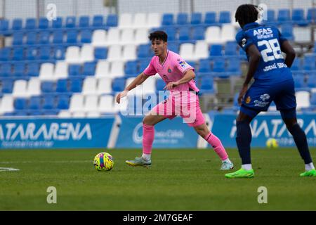 Martínez ROGER von RCD Espanyol läuft mit dem Ball, während des Spiels RCD Espanyol de Barcelona vs kv Mechelen, Männer, Friendly Match, Football WEK, Pinat Stockfoto