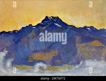 The Dents du Midi aus Chesières, 1912 Ferdinand Hodler (1853 − 1918) Schweiz, Schweiz, ( Schweizer Künstler Ferdinand Hodler ist einer der einzigartigsten Meister des Jugendstils ) Stockfoto