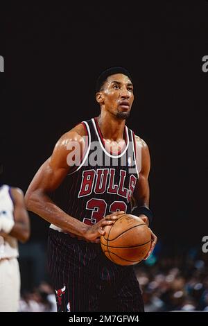 NBA-Basketball, Scottie Pippen, Chicago Bulls Stockfoto