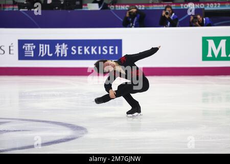 Turin, Italien. 08. Dezember 2022. Kao Miura (JPN) tritt während des MEN-SHORT-PROGRAMMS des ISU Grand Prix des Eiskunstlauf-Finales Turin in Palavela auf. (Foto: Davide Di Lalla/SOPA Images/Sipa USA) Guthaben: SIPA USA/Alamy Live News Stockfoto