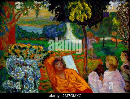 Dans un jardin méridional - in a Southern Garden (La Sieste), 1914 Pierre Bonnard 1867 - 1947 Frankreich Französisch Stockfoto