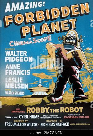 VERBOTENER PLANET 1956 MGM sc-Fi Film mit Anne Francis Stockfoto