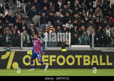 Turin, Italien, 7. Januar 2023. Weston McKennie von Juventus beim Spiel der Serie A im Allianz Stadium, Turin. Der Bildausdruck sollte lauten: Jonathan Moscrop/Sportimage Stockfoto