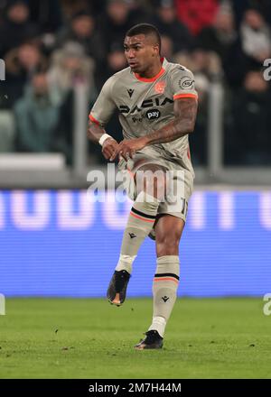 Turin, Italien, 7. Januar 2023. Walace von Udinese Calcio beim Spiel der Serie A im Allianz-Stadion, Turin. Der Bildausdruck sollte lauten: Jonathan Moscrop/Sportimage Stockfoto