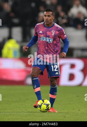 Turin, Italien, 7. Januar 2023. Alex Sandro von Juventus beim Spiel der Serie A im Allianz-Stadion, Turin. Der Bildausdruck sollte lauten: Jonathan Moscrop/Sportimage Stockfoto