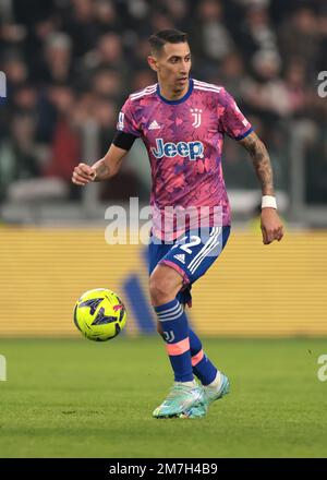 Turin, Italien, 7. Januar 2023. Angel Di Maria von Juventus beim Spiel der Serie A im Allianz-Stadion, Turin. Der Bildausdruck sollte lauten: Jonathan Moscrop/Sportimage Stockfoto
