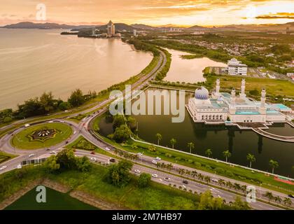 Kota Kinabalu's Likas Expressweg Stockfoto