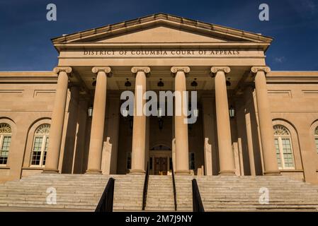 Das Berufungsgericht des District of Columbia im ehemaligen D.C. City Hall, ein nationales historisches Wahrzeichen, Washington, D.C., USA Stockfoto