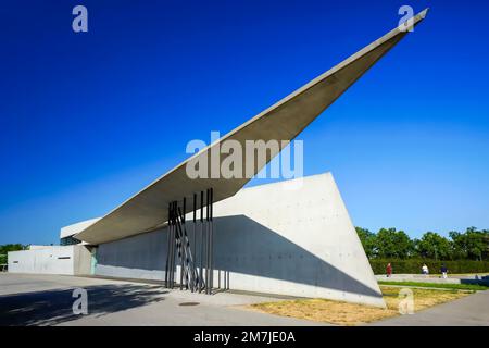 Feuerwache von Architekt Zaha Hadid. Vitra Campus, weil am Rhein, Deutschland. Stockfoto