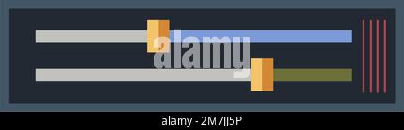 Tafel mit Vektor für einstellbare Umschalter Stock Vektor