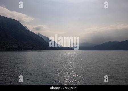 Blick von der Bellagio Promenade am Comer See, Italien Stockfoto