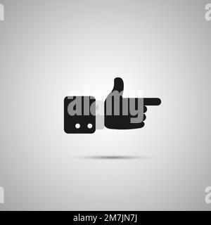 Fingerschnappsymbol isoliert auf weißem Hintergrund. Vektordarstellung. Eps 10. Stock Vektor