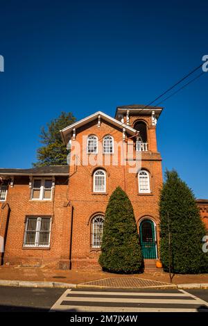 Eingangsgebäude zum Oak Hill Cemetery, einem historischen Friedhof in Georgetown, einem historischen Viertel, und dem Handels- und Unterhaltungsviertel Wa Stockfoto