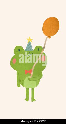 Niedliche festliche Frosch Element Vektor Stock Vektor