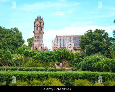 Allahabad Public Library, auch bekannt als Thornhill Mayne Memorial, ist eine öffentliche Bibliothek im Chandrashekhar Azad Park in Prayagraj Stockfoto