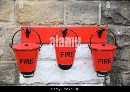 Feuer-Eimer Stockfoto