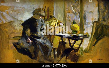 La Parie de dames A Amfreville - The Ladies Game at Amfreville 1906 Edouard Vuillard 1868-1940 Frankreich Französisch Stockfoto